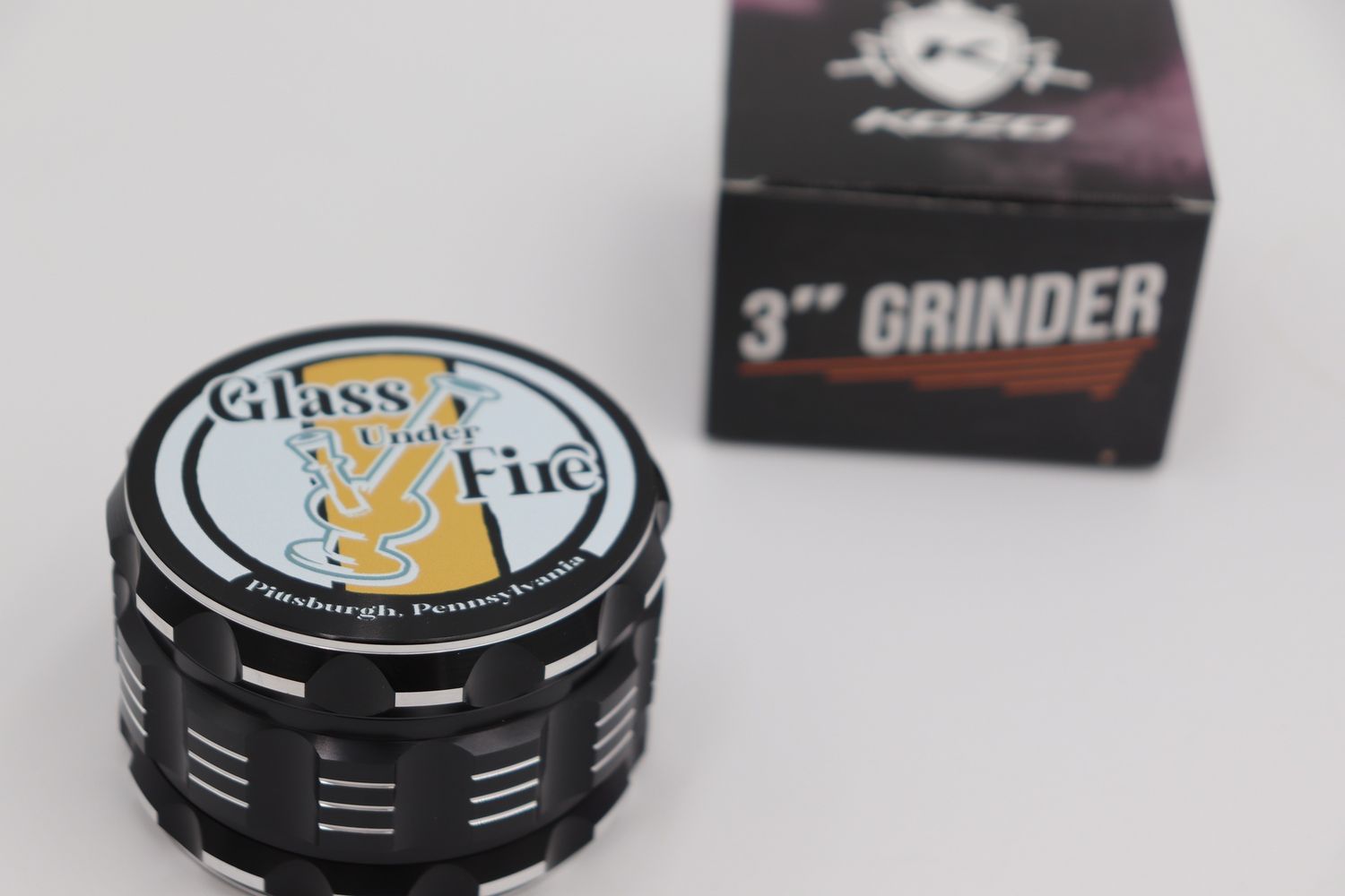 3” GUF grinder Black
