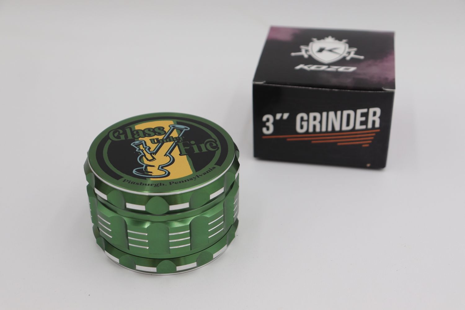 3” GUF grinder green