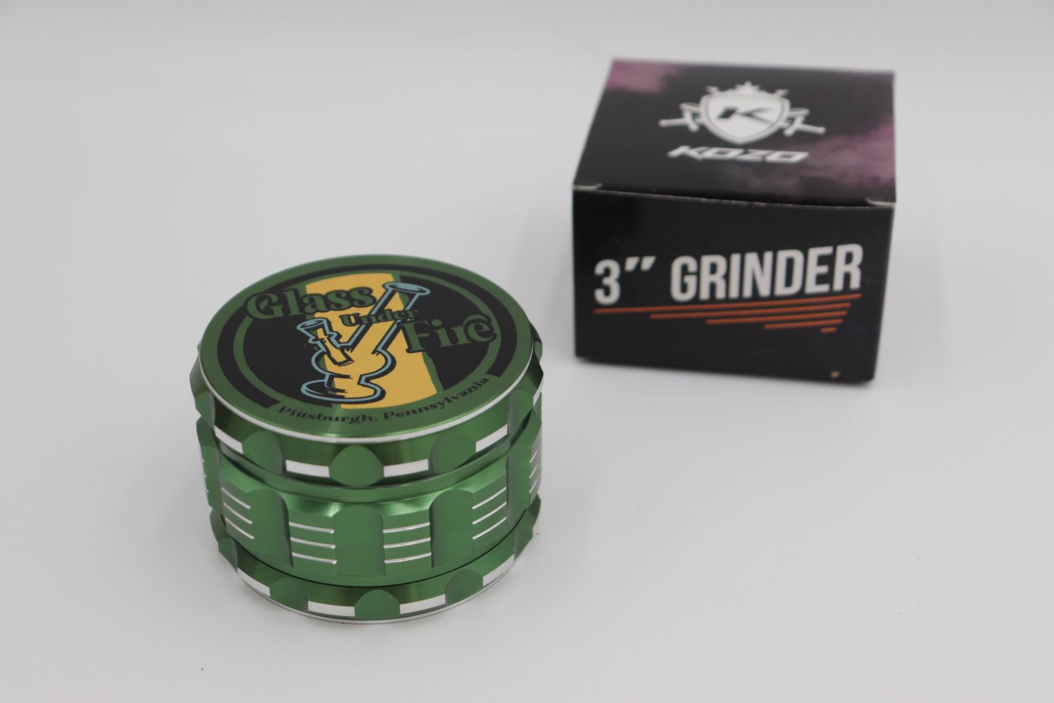 Logo Grinder Green 3”
