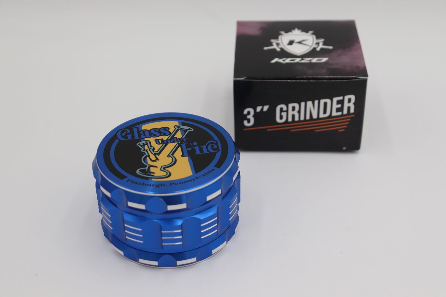Logo Grinder Blue 3”