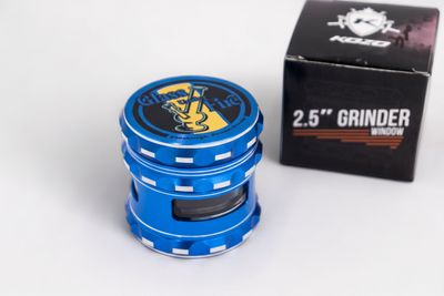 Logo Grinder With Window Blue
