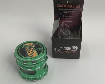 Logo Grinder With Window Green