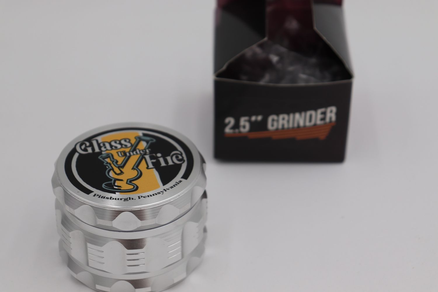 2.5” GUF grinder silver