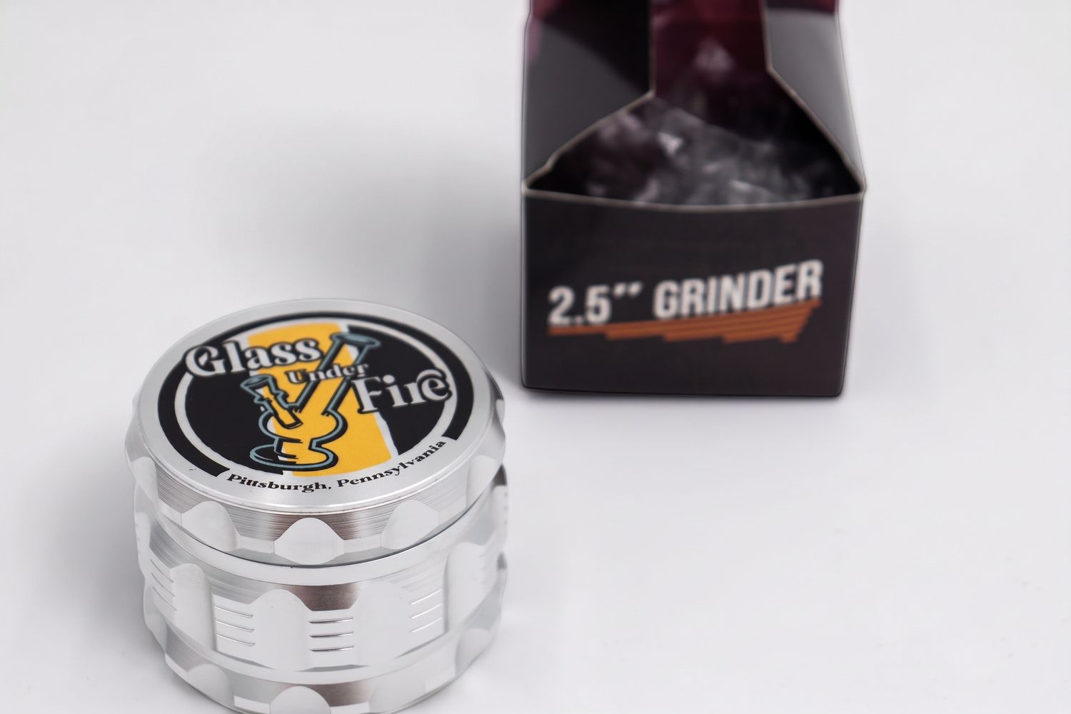 Logo Grinder Silver