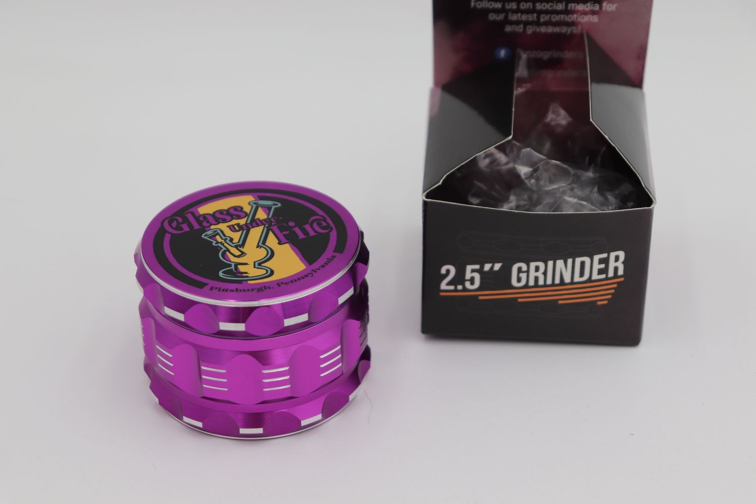2.5” GUF grinder purple