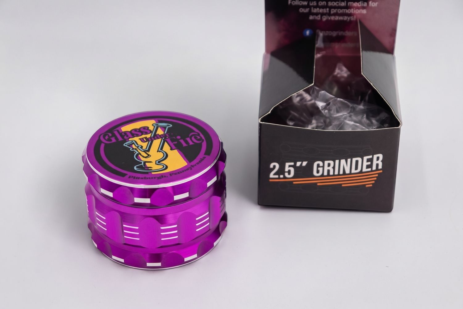 Logo Grinder Purple 2.5”