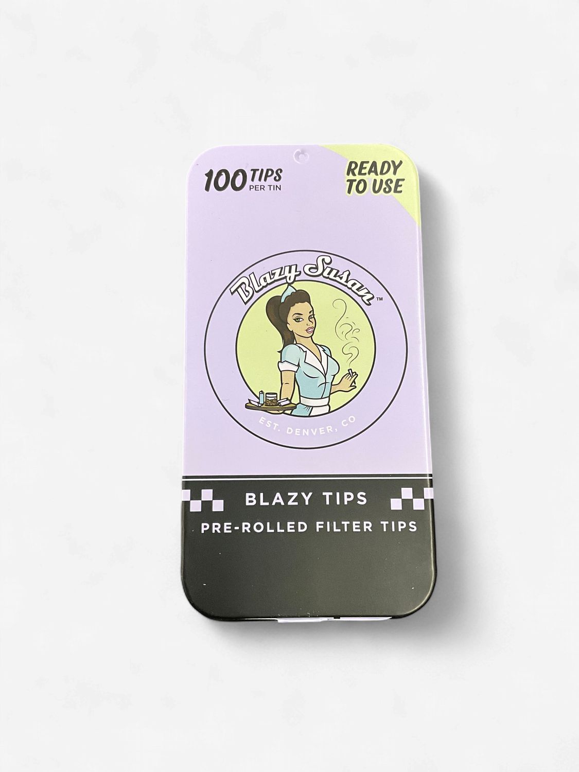 100 Count Blazy Susan Pre-Rolled Tips Purple