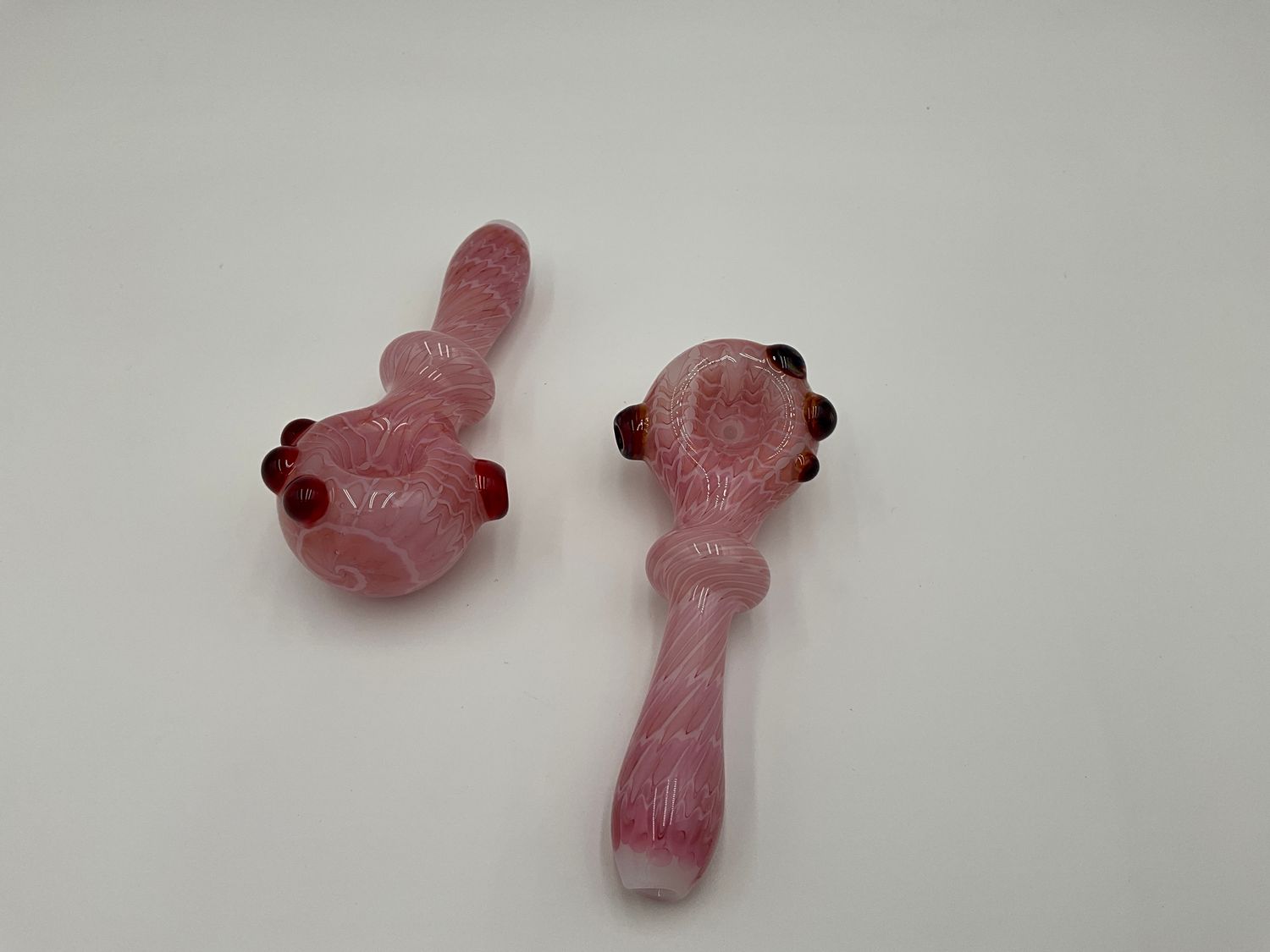Pink Egyptian W&amp;R spoon with color dots