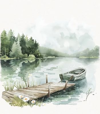 Watercolour Art Class Tranquillity on the lake Sunday, June 29, 3:30 to 5:30 pm