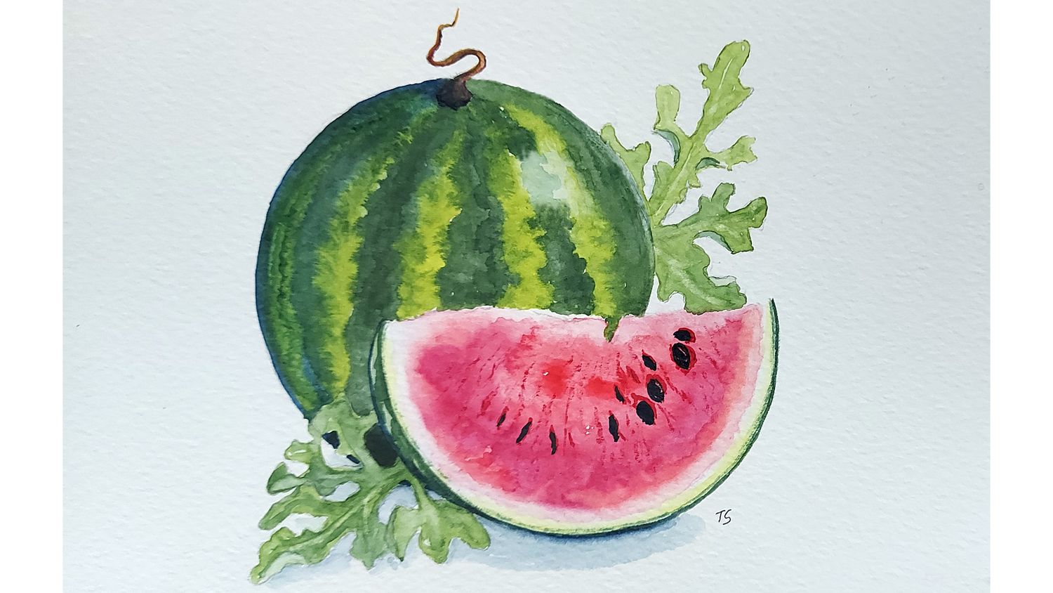 Watercolour Art Class Watermelon Sunday, June 15, 3:30 to 5:30 pm