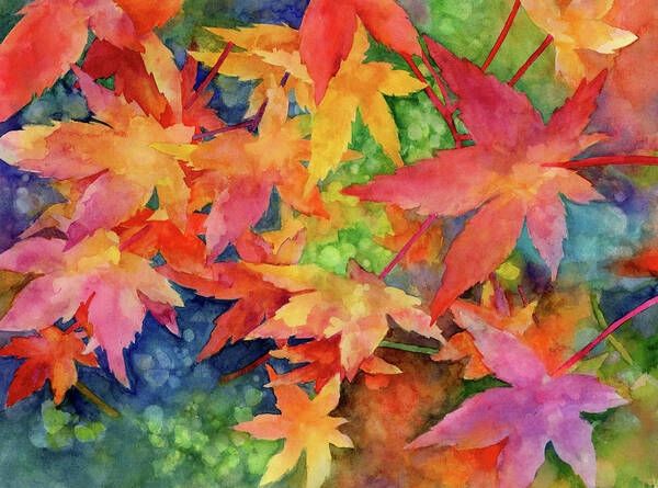 Watercolour Art Class Fall Leaves All Ages Sun, Sept 21, 2:45 to 4:15 pm