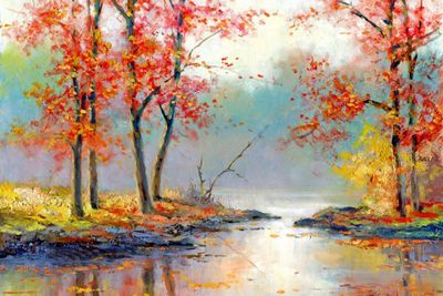 Acrylic Art Class Fall Landscape Wed, Oct 29 6:30 to 8:30 pm