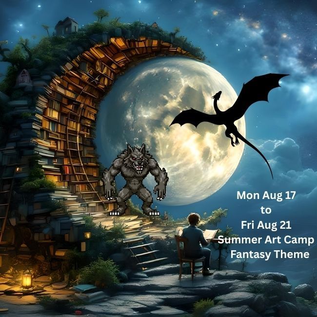 Mon Aug 17 to Fri Aug 21 Summer Art Camp ~  Fantasy Theme