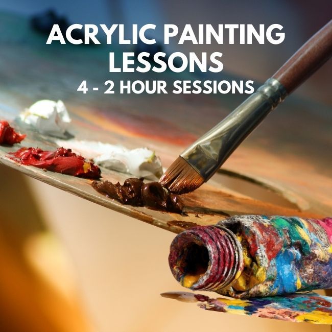 Wednesday 6:00 to 8:00 pm         Acrylic Art Lessons ( 4-2 hour sessions)