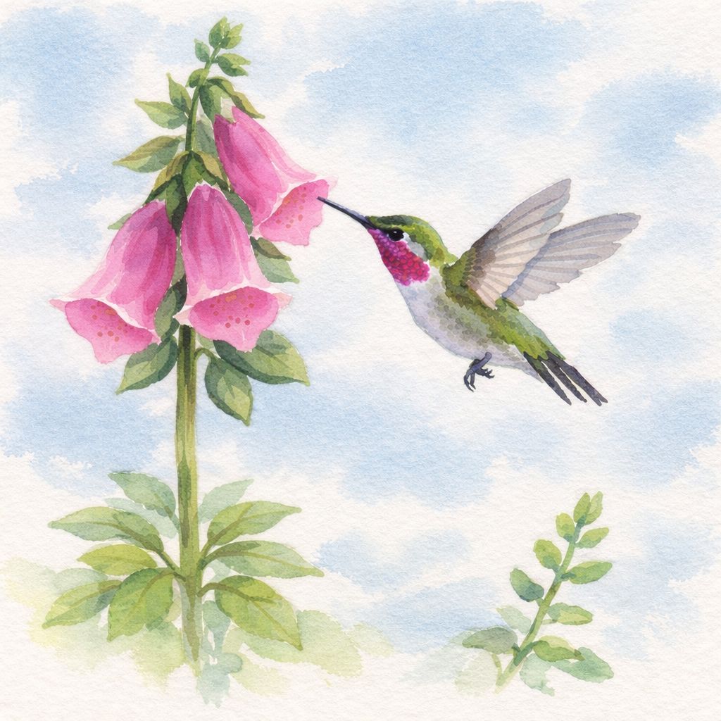 Watercolour Art Class: Anna's Hummingbird Sunday, May 3, 3:15 to 5:15 pm
