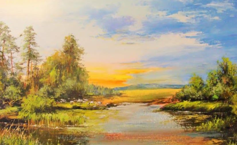 Watercolour Art Class: Peaceful Landscape Sunday, August 30, 1:00 to 3:00 pm