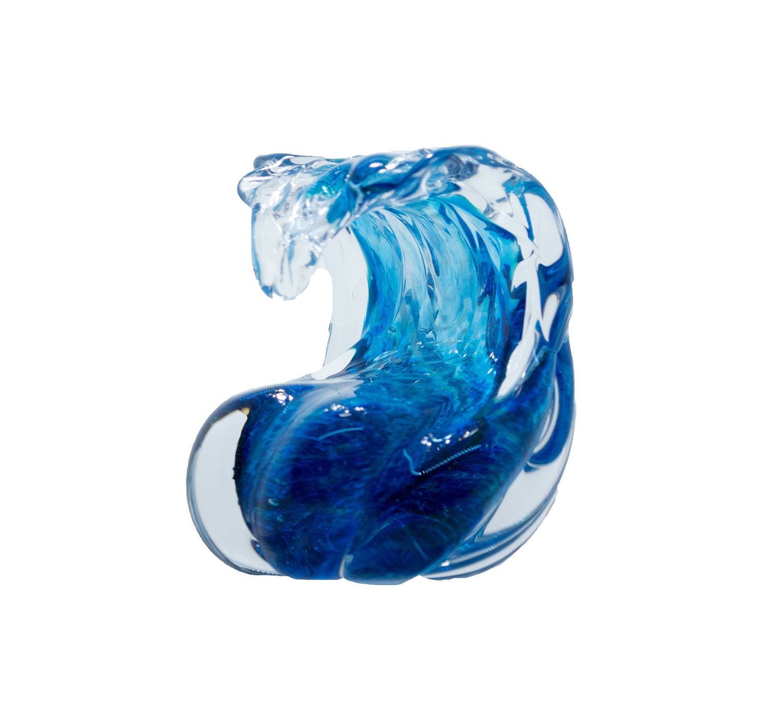 Anchor Bend Glassworks Small Wave Paperweight 3&quot;