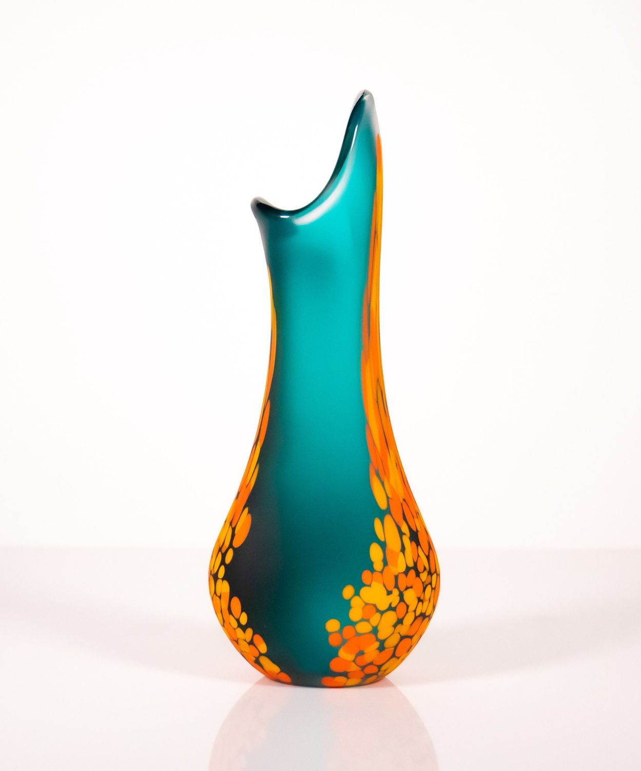 Frit Flava Vase by Kingston Glass