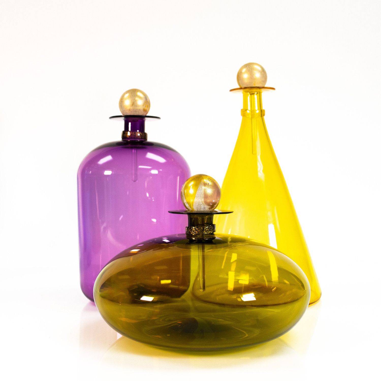 Vetro Vero - Original Jewel Bottles, Color: Amethyst Jug