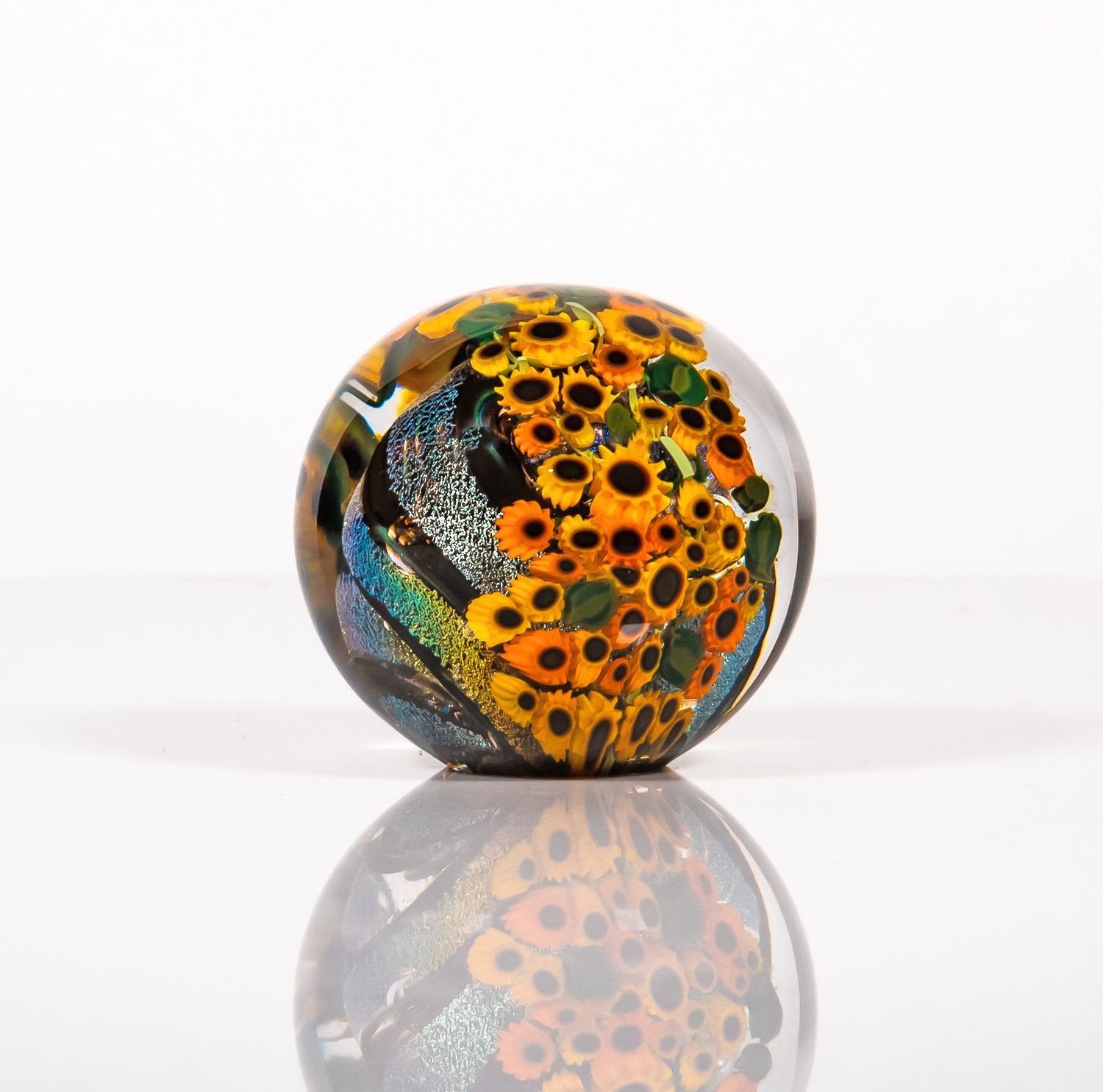 Shawn Messenger- Garden Series Paperweight, Color: Sunflowers