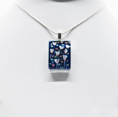 Momo Glassworks GC-219 Cherry Blossoms Pendant