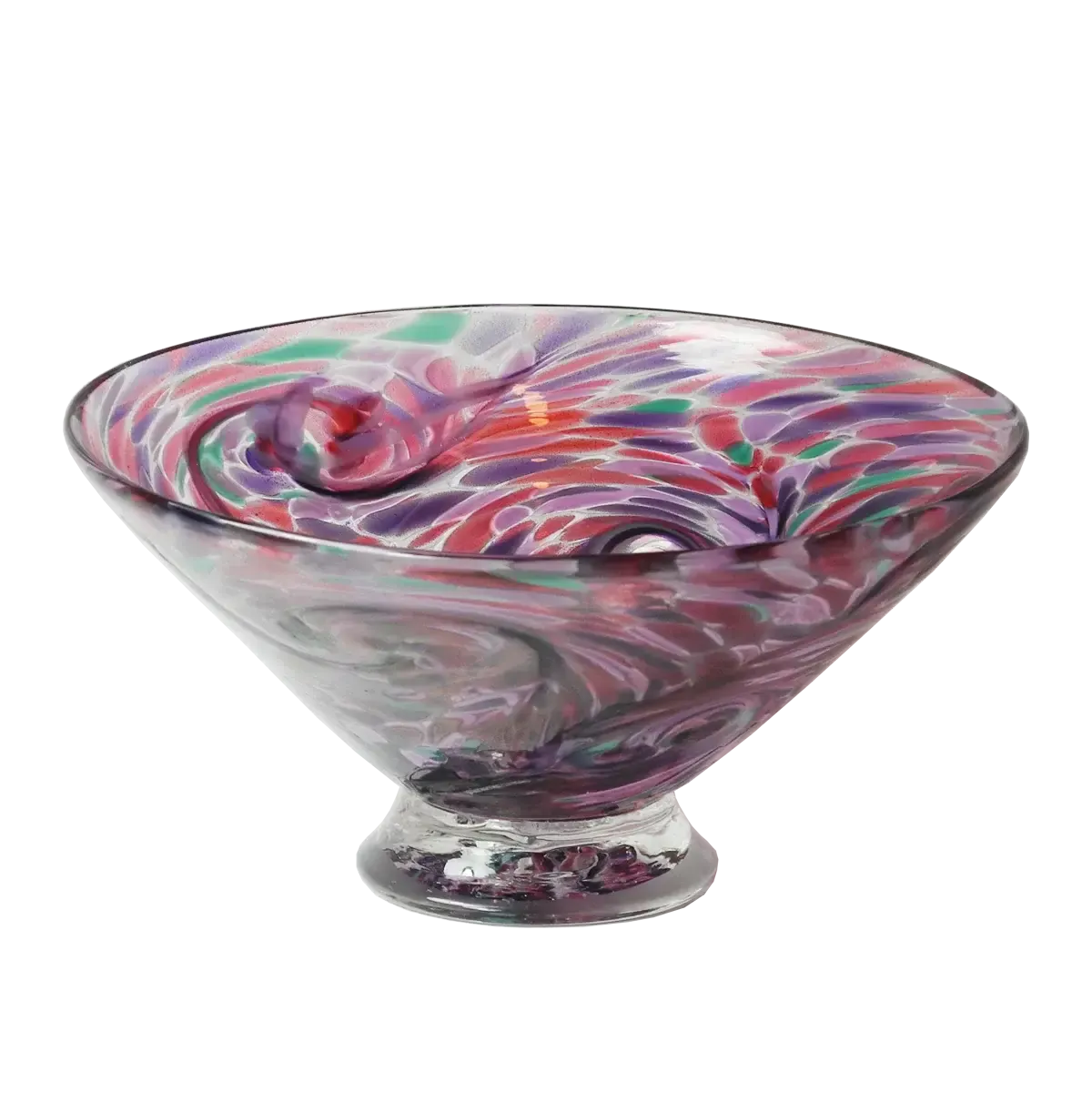 Kingston Speckled Dessert Bowl, Color: Purple