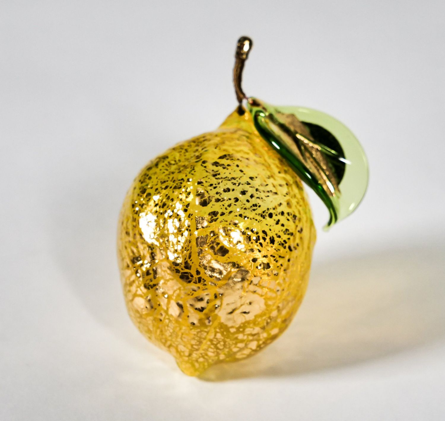 Via Graceffo Murano Glass Lemon 3&quot;