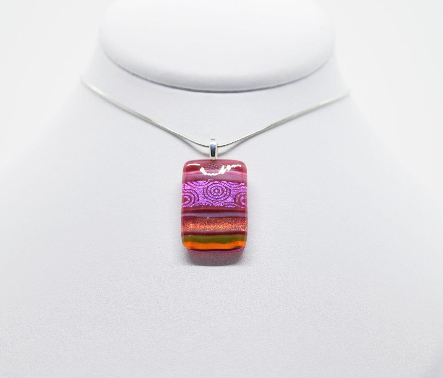 Momo Glassworks BM-267 Zarape Pink Pendant