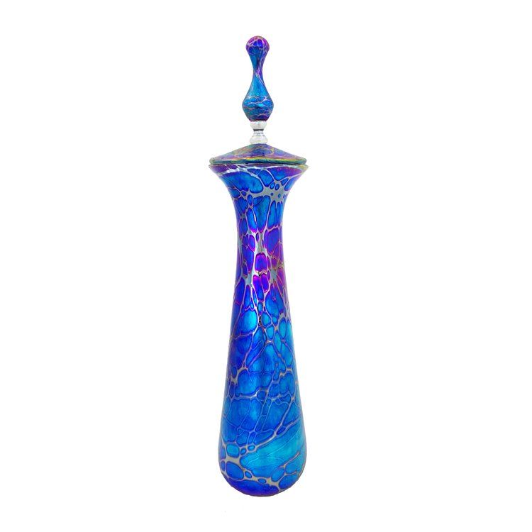 Romeo Glass Cylinder Lidded Vessel