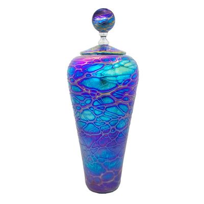 Romeo Glass: High Shoulder Lidded Vessel