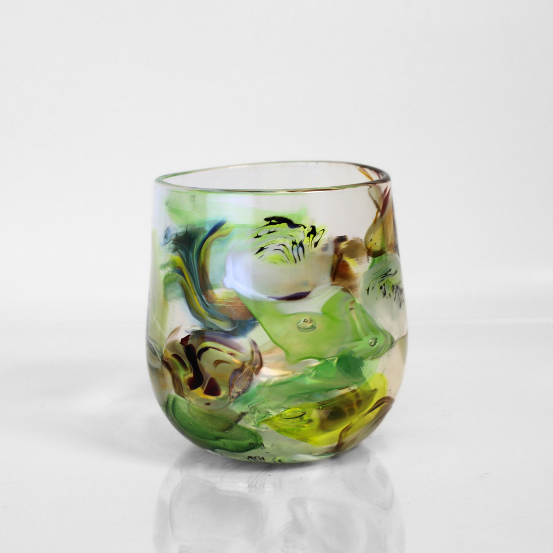 Ghost Pepper Glass Stemless Wine, Color: Forest