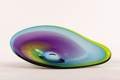 Krystyna Glass Tri-Color Plates
