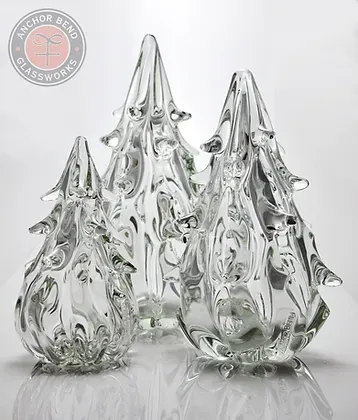 Anchor Bend Glassworks Tree, Size: Mini 4.5&quot;H, Color: Clear