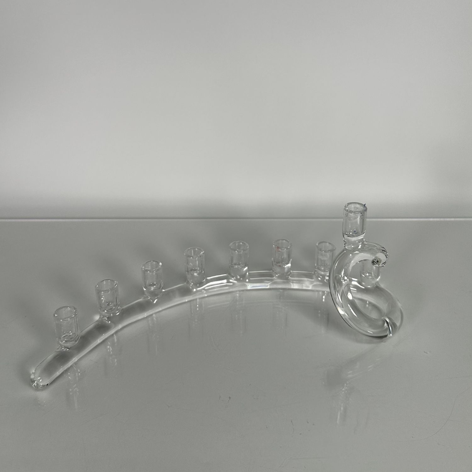 Salusa Spiral Menorah  Clear