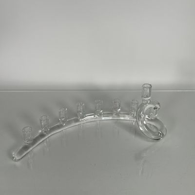Salusa Spiral Menorah  Clear