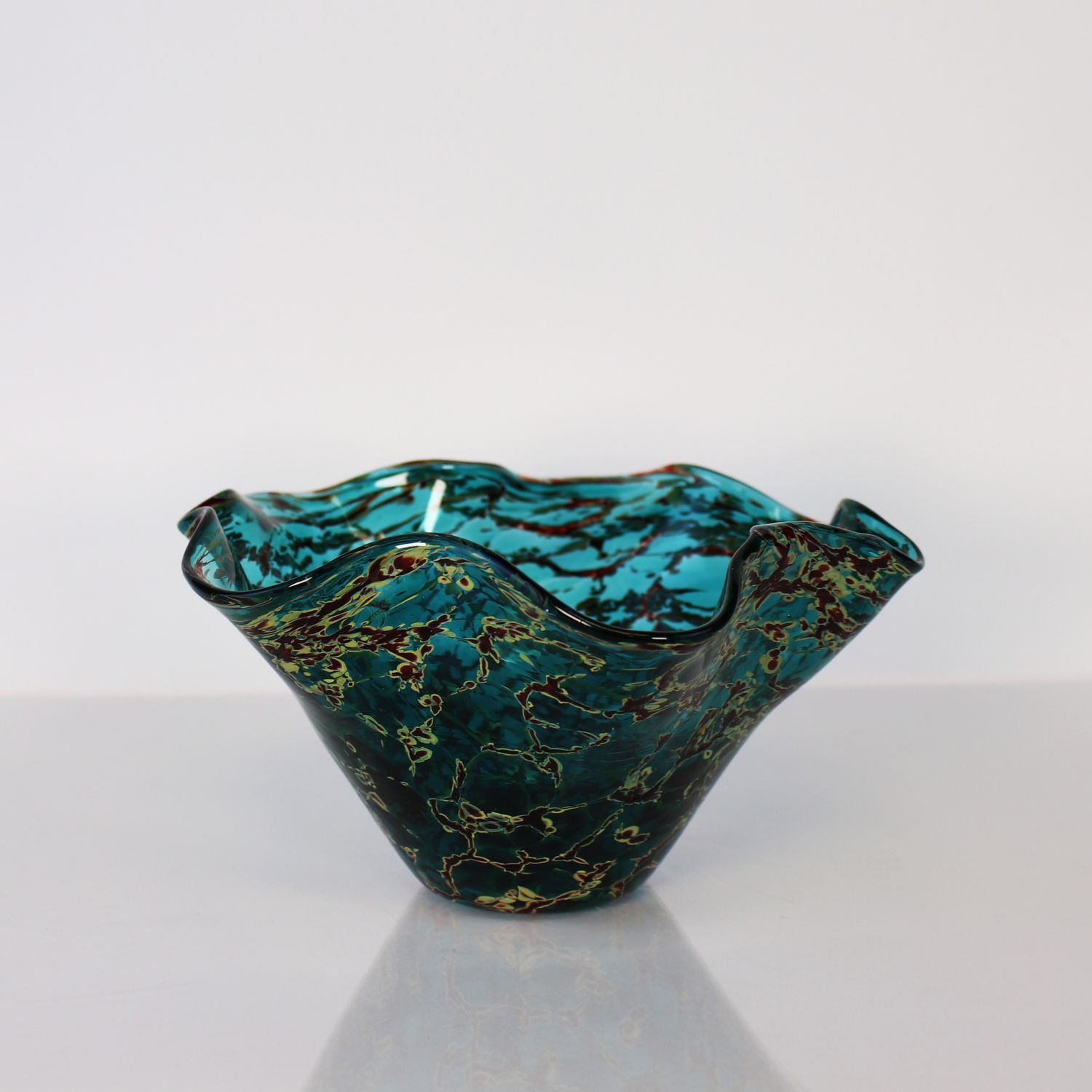 Glass Eye Studio Mini Wave Bowl , Color: - Ocean Lava
