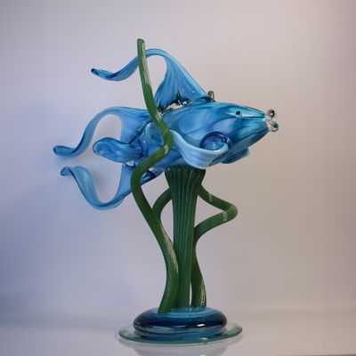 Hudson Glass: Fish in Seaweed