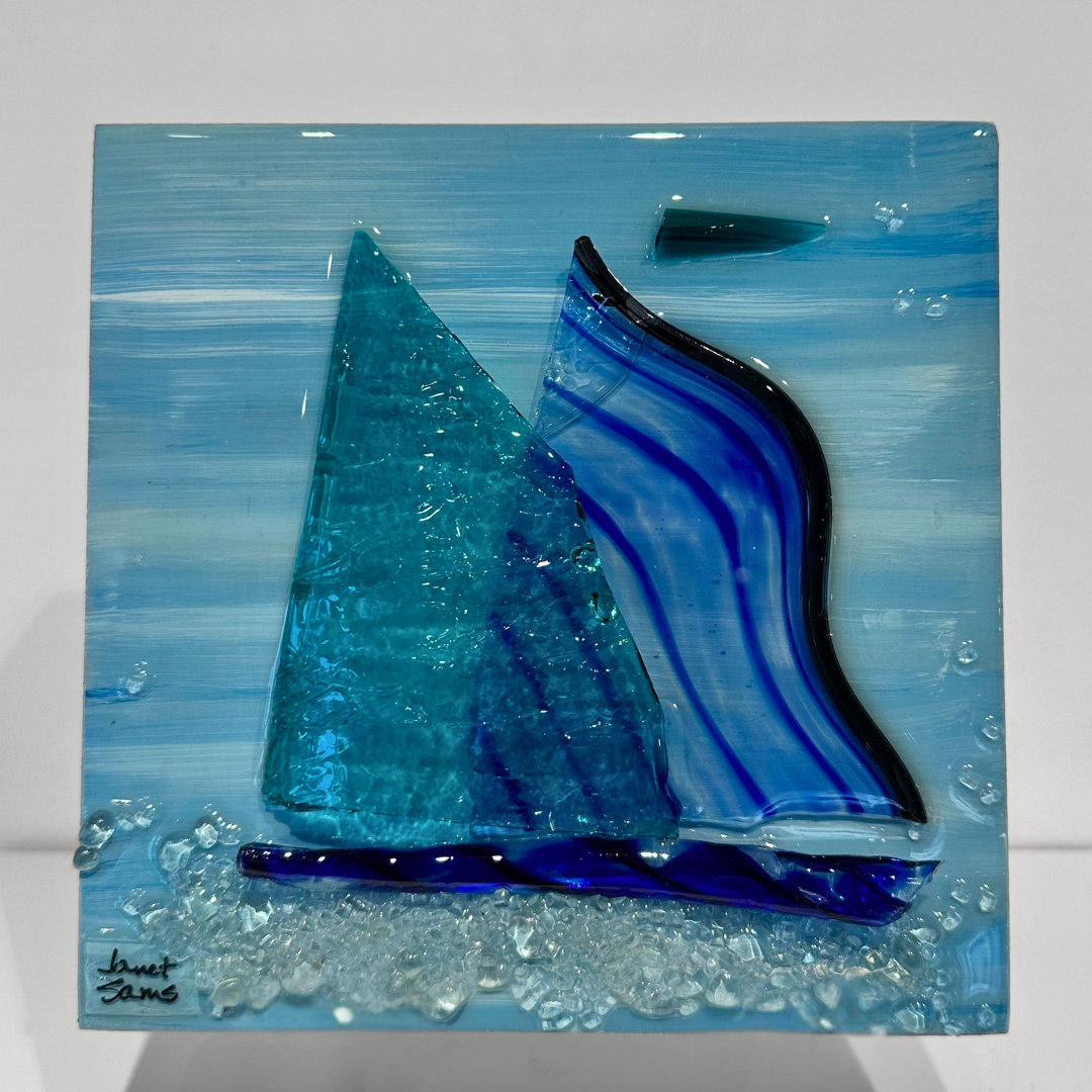 Janet Sams 8x8, Color: Boat-Aqua Sail