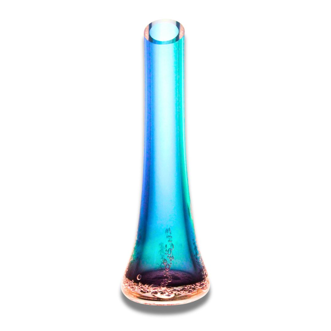 Blodgett Glass Bud Vase Small, Color: Blue