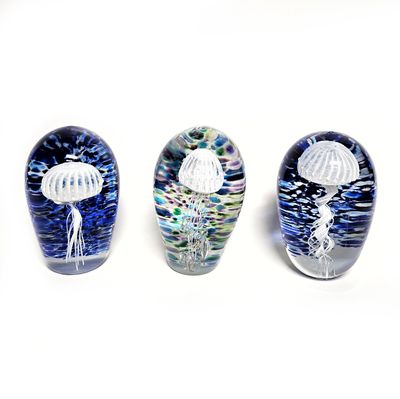 Anjali Singh Glass Jellyfish Paperweight