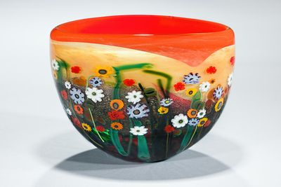 Shawn Messenger Garden Series Bowl Yellow / Red