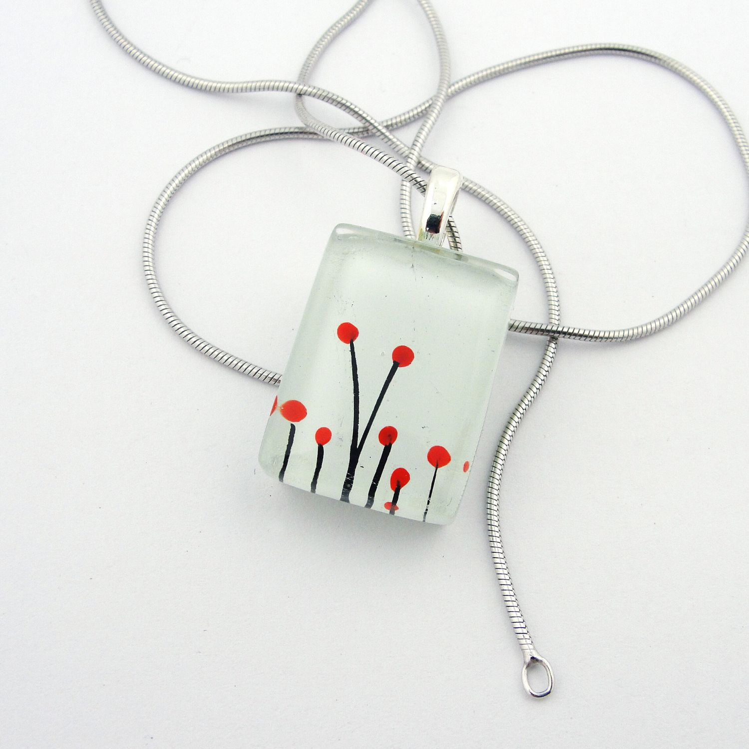 Momo Glassworks GC-058 Poppies Sm Pendant