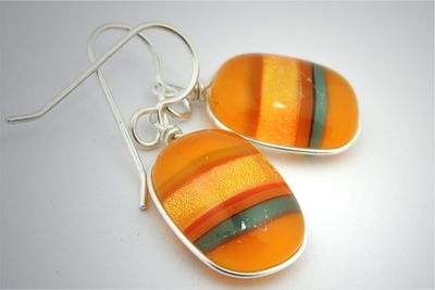 MoMo Glassworks Earrings BM-171  Heliogram Cosmopolis