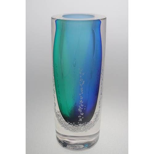 Blodgett Glass Heavy Cylinder Vase, Color: Blue