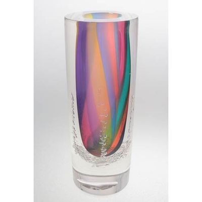 Blodgett Glass Heavy Cylinder Vase