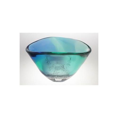 Blodgett Glass Triangular Bowl