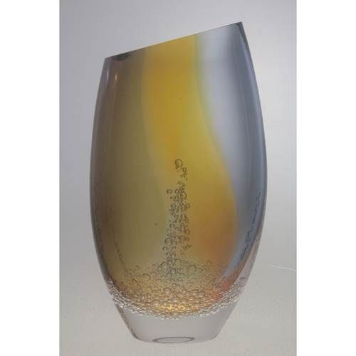 Blodgett Glass Sm. Flattened OM Vase