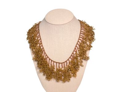 Jean Schaeffer- Gold Coral Necklace
