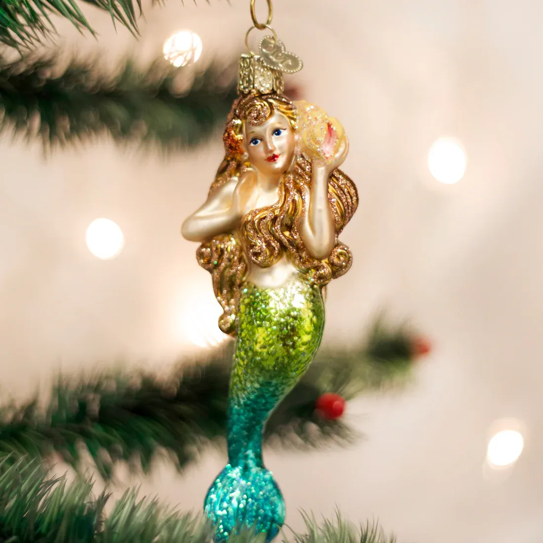 Old World X-Mas Ornament Mermaid
