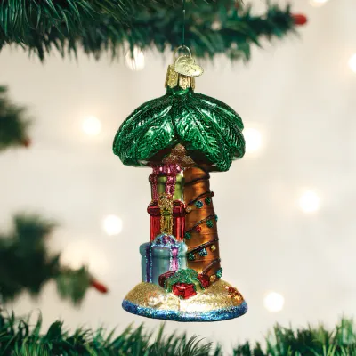 Old World X-Mas Ornament Palm Tree